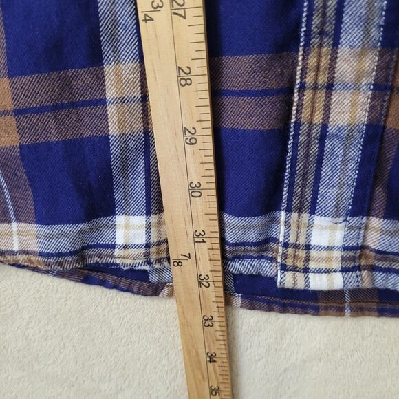 Wrangler Button- Up Western Tallman Flannel Lined Shirt Mens LT Large Tall - Picture 5 of 8